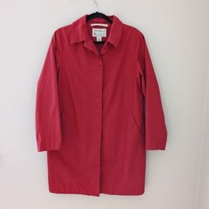 Eddie Bauer Coral Trench Coat Size Small